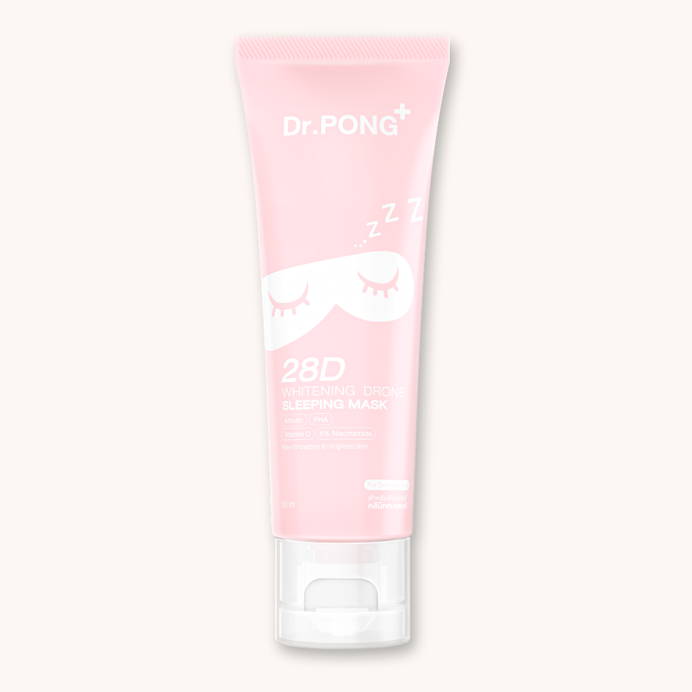Mặt nạ ngủ làm sáng da, mờ thâm mụn Dr.PONG 28D Whitening Drone Sleeping Mask 50ml