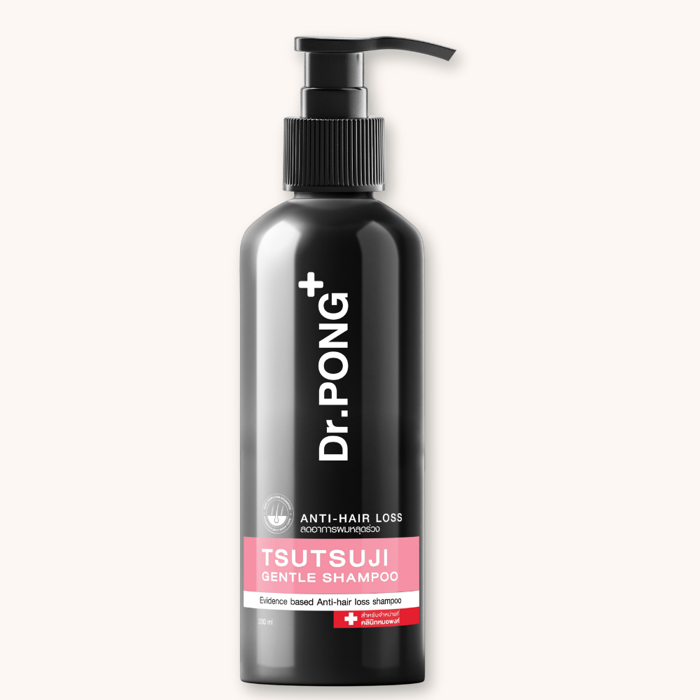 Dầu gội giảm rụng tóc, hỗ trợ mọc tóc Dr.PONG Tsutsuji Gentle Shampoo 200ml