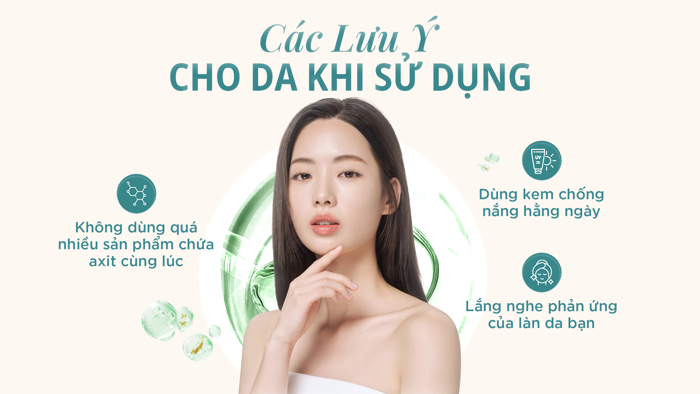 Các Lưu Ý Cho Da Khi Sử Dụng